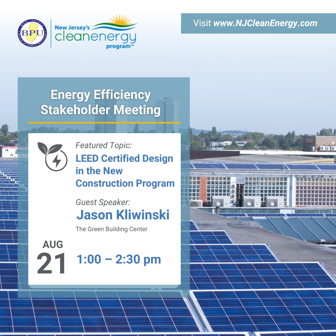 New Jersey’s Clean Energy Program tweet media