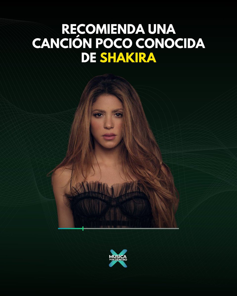 Recomienda una canción poco conocida de Shakira. 👑
Empezamos nosotros: AMARILLO. 💛