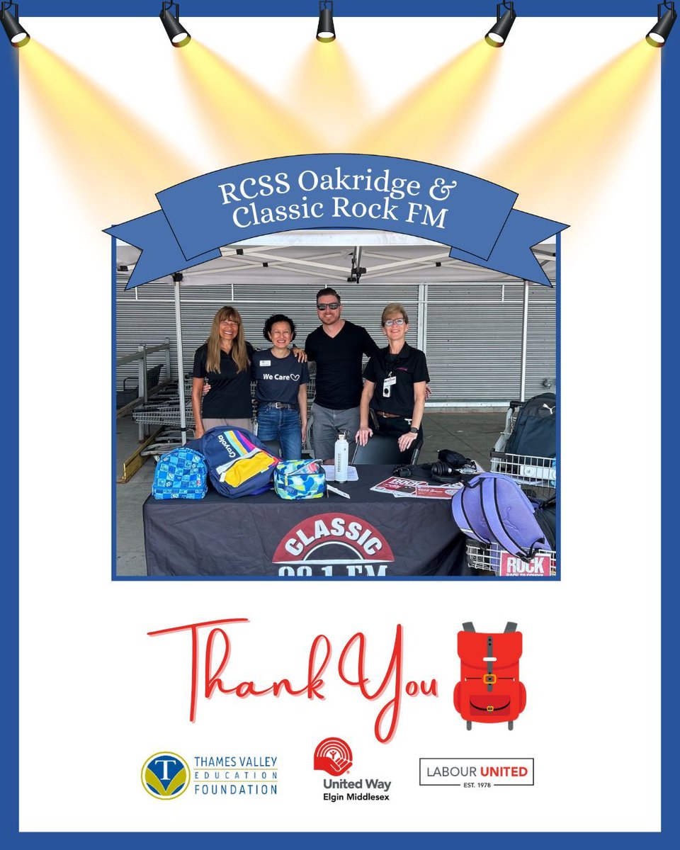 A big thank you to RCSS Oakridge and Classic Rock FM for hosting such a great live broadcast last week! We were happy to attend and share our #BestFirstDay drive with the community to encourage more donations. We appreciate your support in helping spread the word!