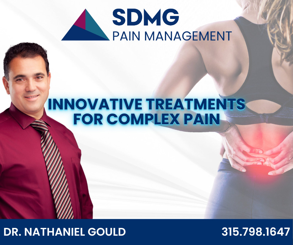 Struggling with joint, tendon, or ligament pain? Dr. Nathaniel Gould offers Platelet-Rich Plasma injections—an advanced treatment that uses your body’s own healing properties to target inflammation and promote recovery.

📞Call 𝟑𝟏𝟓.𝟕𝟗𝟖.𝟏𝟔𝟒𝟕 to schedule an appointment.