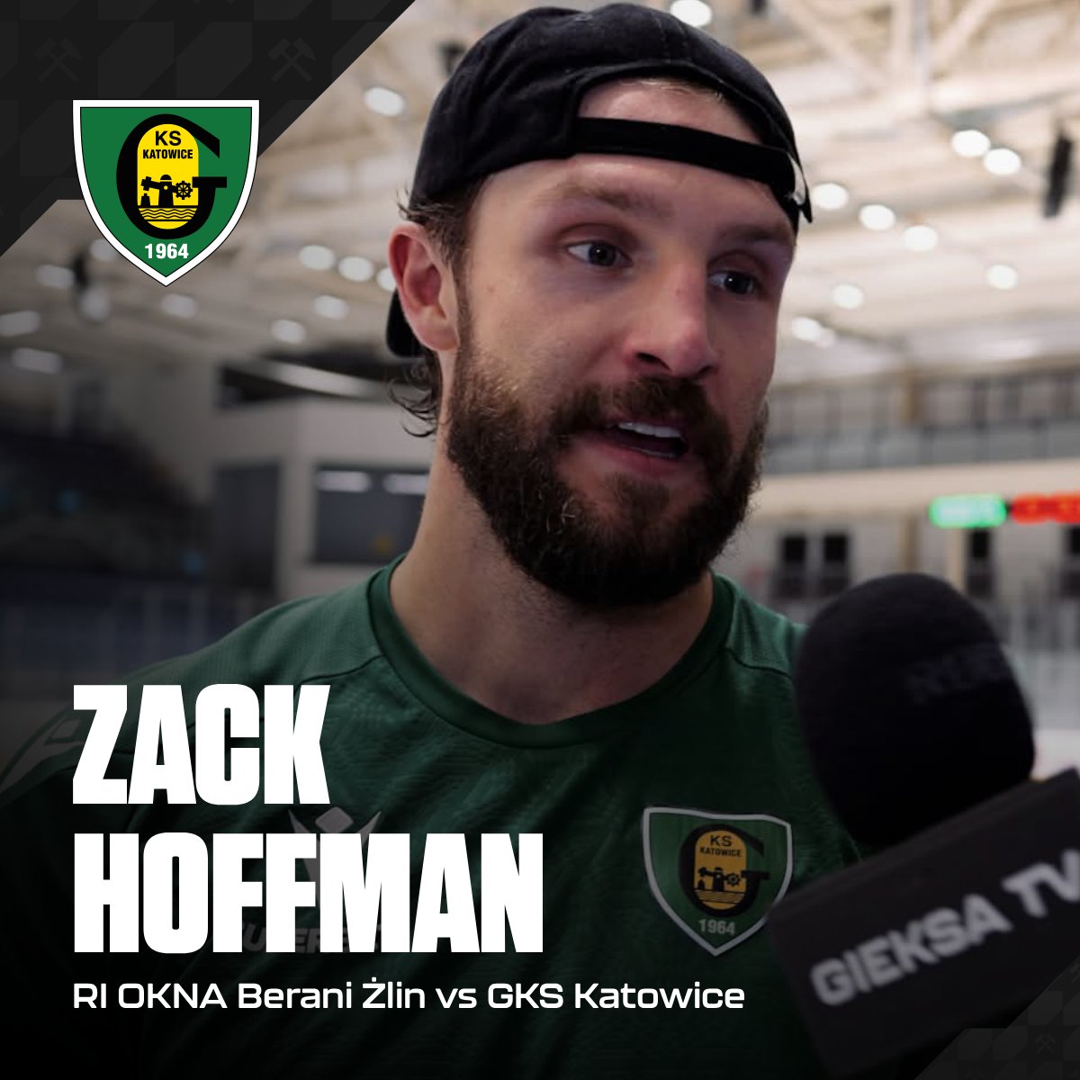 GKSHokej's tweet photo. 📺 [GIEKSA TV] Po pierwszym meczu turnieju w Porubie porozmawialiśmy z Zackiem Hoffmanem.

TUTAJ 👉 https://t.co/iFWKDkxfXU https://t.co/5IGETDjKly