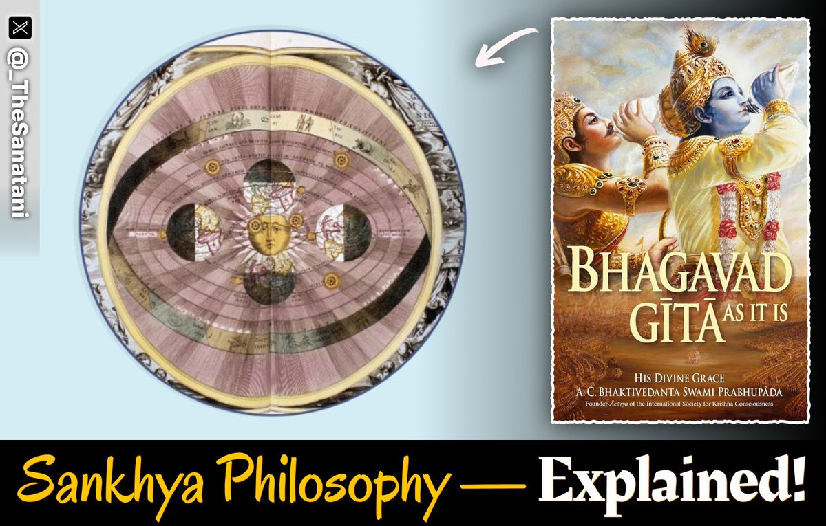 Sankhya Philosophy — The Forgotten Science of Purusha &amp; Prakriti 😱

Most people know Yoga, some know Vedanta.

But very few know Sankhya... the philosophy that gave us the very blueprint of reality.

Let’s explore... 🧵