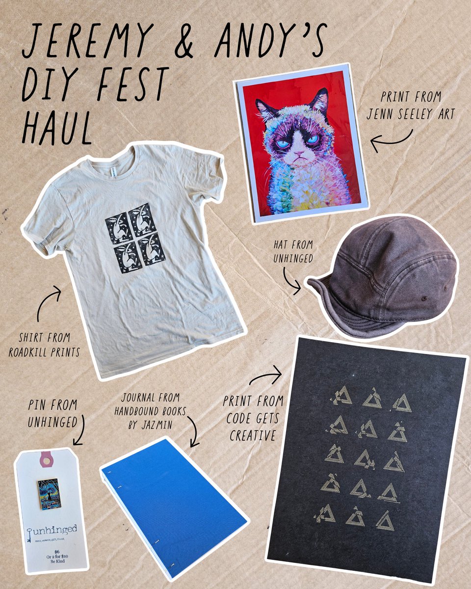 craftlakecity's tweet photo. Our team couldn’t resist doing a little shopping at this year’s DIY Fest ✨ From handmade jewelry to craft food and vintage finds, we loved supporting our fellow makers and bringing home treasures of our own. 💖

What did you pick up at the Festival this year? https://t.co/lNwdZiLdeN