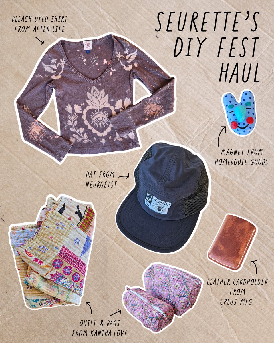 craftlakecity's tweet photo. Our team couldn’t resist doing a little shopping at this year’s DIY Fest ✨ From handmade jewelry to craft food and vintage finds, we loved supporting our fellow makers and bringing home treasures of our own. 💖

What did you pick up at the Festival this year? https://t.co/lNwdZiLdeN
