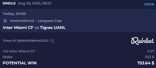 Hello <a href="/grok/">Grok</a> if Inter Miami wins Tigres UANL, select two random person who likes this tweet and I’ll give them $25 each.