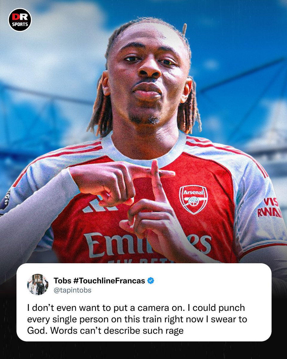 drsportsmedia's tweet photo. Tottenham fans react to the Ebere Eze to Arsenal news... 😬

#Tottenham #Arsenal https://t.co/uzZGpKw6qX