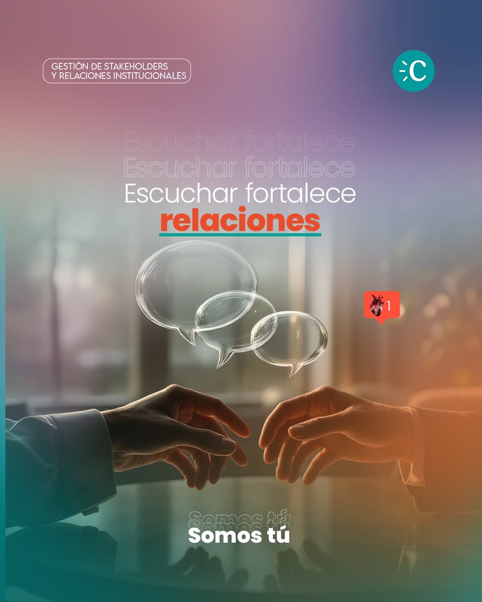 ComsMarket's tweet photo. Relaciones con gremios y asociaciones: diálogo abierto, reglas claras y compromiso mutuo.

El tejido institucional se fortalece escuchando.

#Stakeholders #Gremios #RelacionesInstitucionales https://t.co/UgLt2Zjuts
