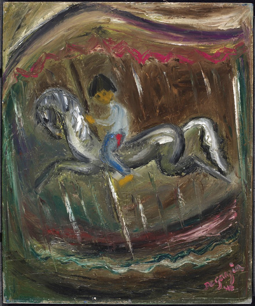 🎠 Little Boy on Carousel 🎠
Ted DeGrazia captures the joy and wonder of childhood in this playful piece full of motion and color. ✨
#DeGrazia #TedDeGrazia #SouthwestArt #DeGraziaGallery #TucsonArt #ChildhoodInArt #ArtThatMoves