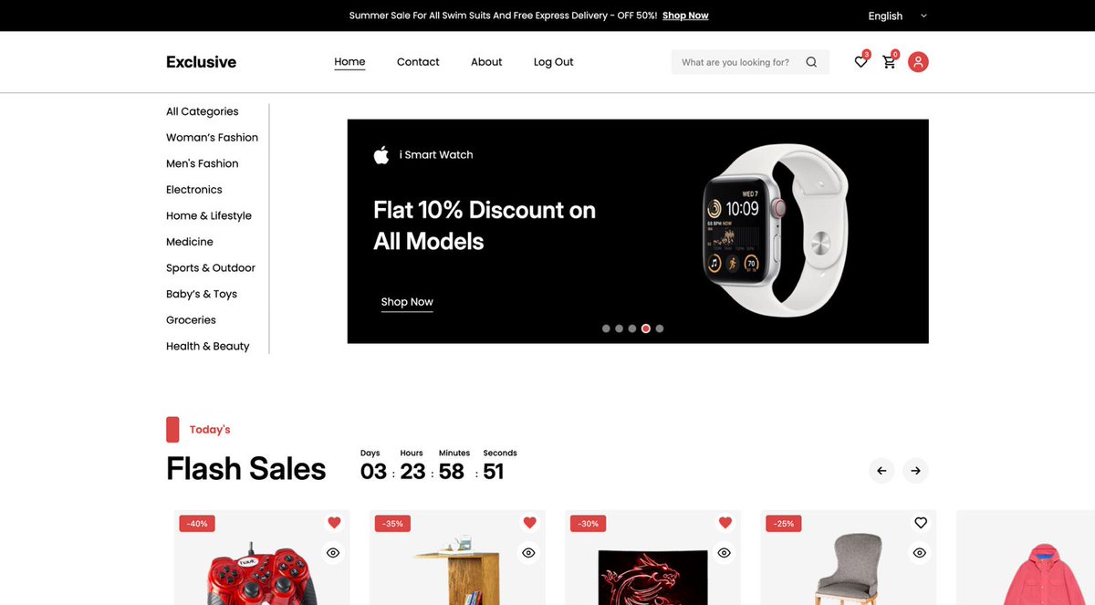 d_coder_josh's tweet image. Excited to share my latest project: a sleek e-commerce site built with React, Tailwind CSS, and Firebase! ๐ Features user auth, real-time database, and responsive design. Check it out: full-ecommerce-web-flax.vercel.app
Feedback welcome! #WebDev #ReactJS #TailwindCSS #firebase