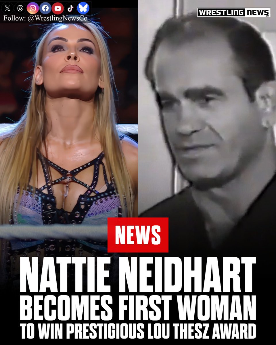 Nattie Neidhart (Natalya) has made history, announcing on Instagram that she is the first woman to win the prestigious Lou Thesz Award from the Cauliflower Alley Club. The award is one of the highest honors in professional wrestling, named after the legendary multi-time NWA World