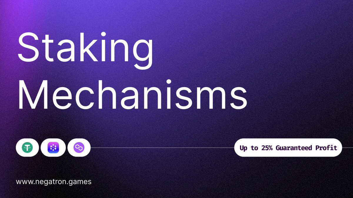 Negatrongames's tweet photo. Unlock premium tools, earn rewards, and enjoy exclusive discounts with #Negatron's Staking Mechanism!
Studio & player tokens staked = long-term commitment.
Reduced inflation, increased loyalty, and shared platform benefits.
#Crypto #Gaming #Blockchain #TokenEconomy https://t.co/2tFTgGslM3