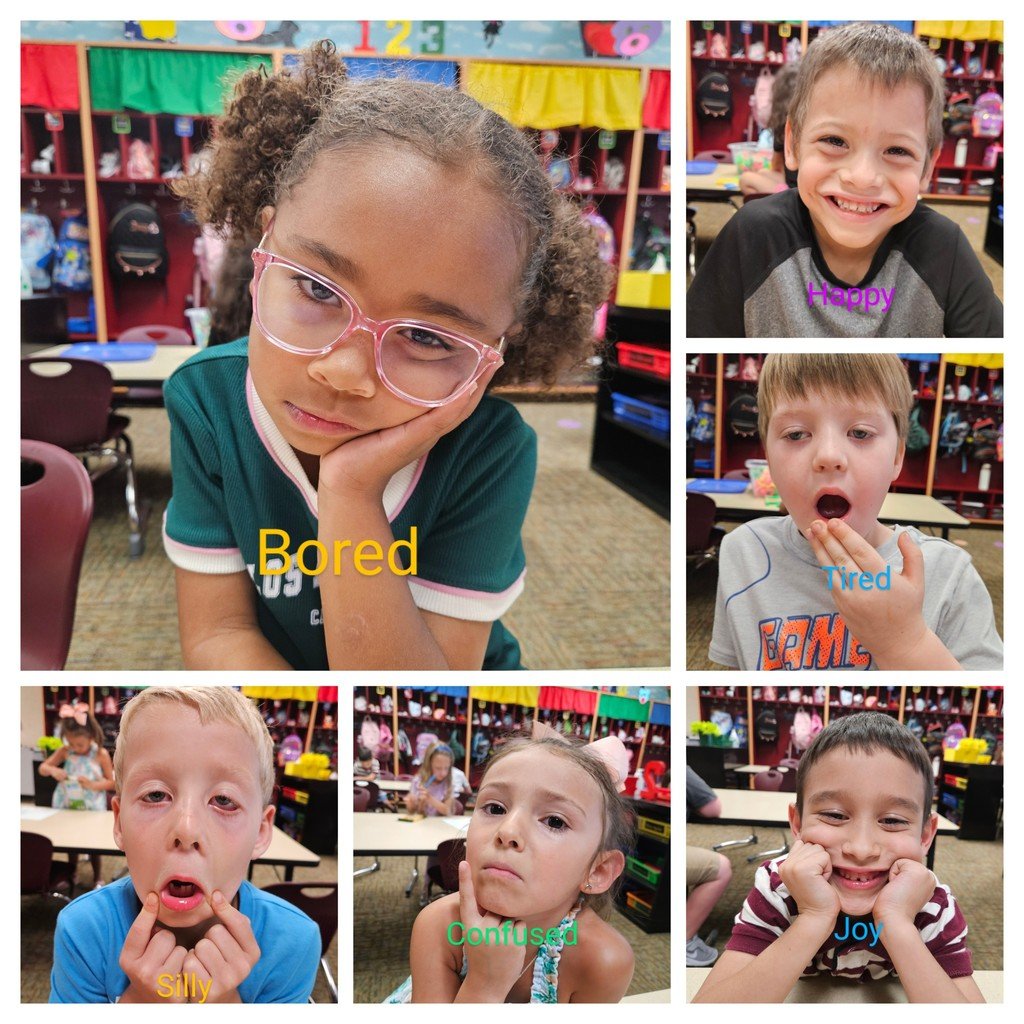 USD265_Apollo's tweet photo. Kindergartners in Ms. Mater's class are learning all about emotions! 😊😢😲😡

Today, they practiced recognizing and expressing different feelings, from happy and surprised to sad and even a little bit angry. 💙 https://t.co/uQzn1Of34t