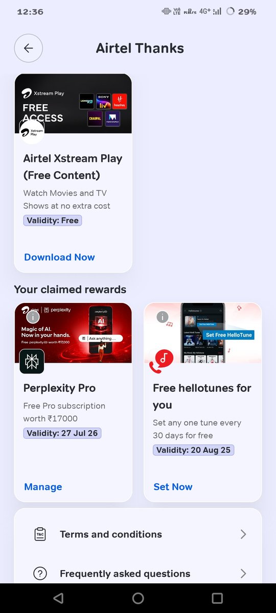 mechstarmohan's tweet photo. @airtelindia @perplexity_ai Where is hotstar claim https://t.co/lAn6SOGtrf
