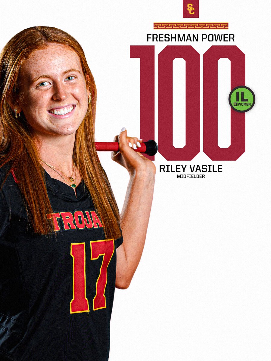 USCTrojansLax's tweet photo. Three incoming Trojans are on the @nike / @ILWomen Power 100 Freshman Rankings!
Can’t wait to see Riley, Jenna and Addie and our whole freshman class rock the Cardinal and Gold!
#FightOn ✌️🥍 #B1GLax https://t.co/7K7t3Ql6WS