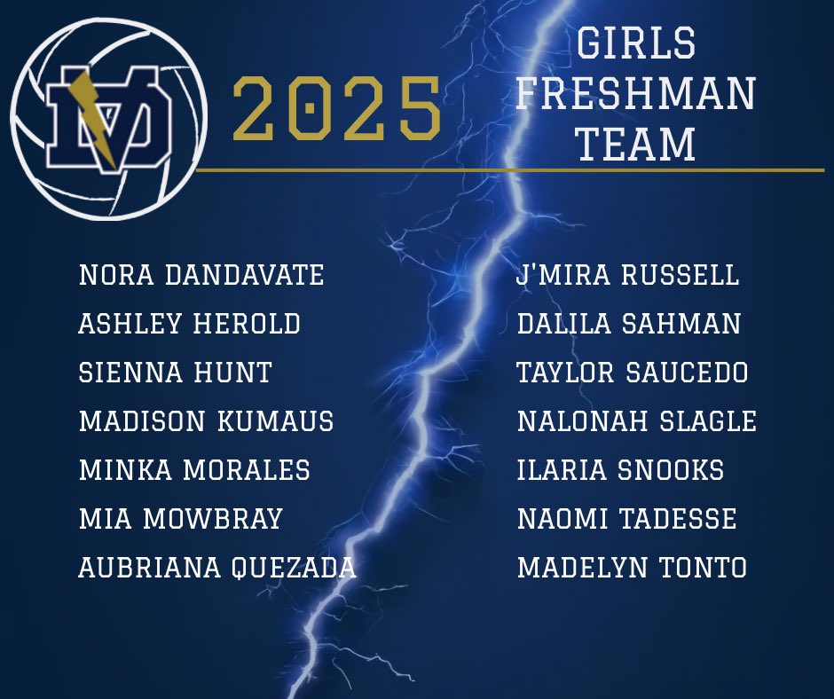 VistaDesert's tweet photo. 2025 DV Volleyball Rosters are HERE!!👊🏽💙⚡️🏐
#competelikeachampion #playlikeachampion #excellencethroughperformance💙🏐👏🏽 https://t.co/ZAEfRq3lKf