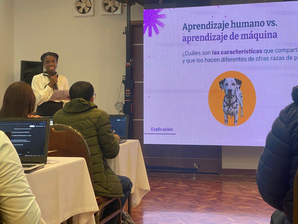 CompuParaEducar's tweet photo. Esta formación es guiada por expertos del programa #DayOfAI del Instituto Tecnológico de Massachusetts (#MIT). 🇺🇸🤖
Los profes acceden a conocimientos clave sobre ética, uso responsable y aplicaciones de la IA en el aula.
#IAenlaEducación #DíaDeLaIA https://t.co/c8knhPsk5y