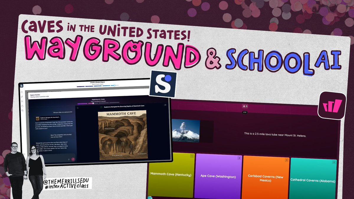 themerrillsedu's tweet image. ✌🏻tools, ☝🏻 rock solid lesson plan! 🔥

Check out how @waygroundai (formerly Quizizz) and @GetSchoolAI can team up to create differentiated, AI-enhanced lessons in just a few clicks! 😲🫢

Learn how it all works ⤵️
 themerrillsedu.com/blog-1/2025/7/…

#BackToSchool #interACTIVEclass