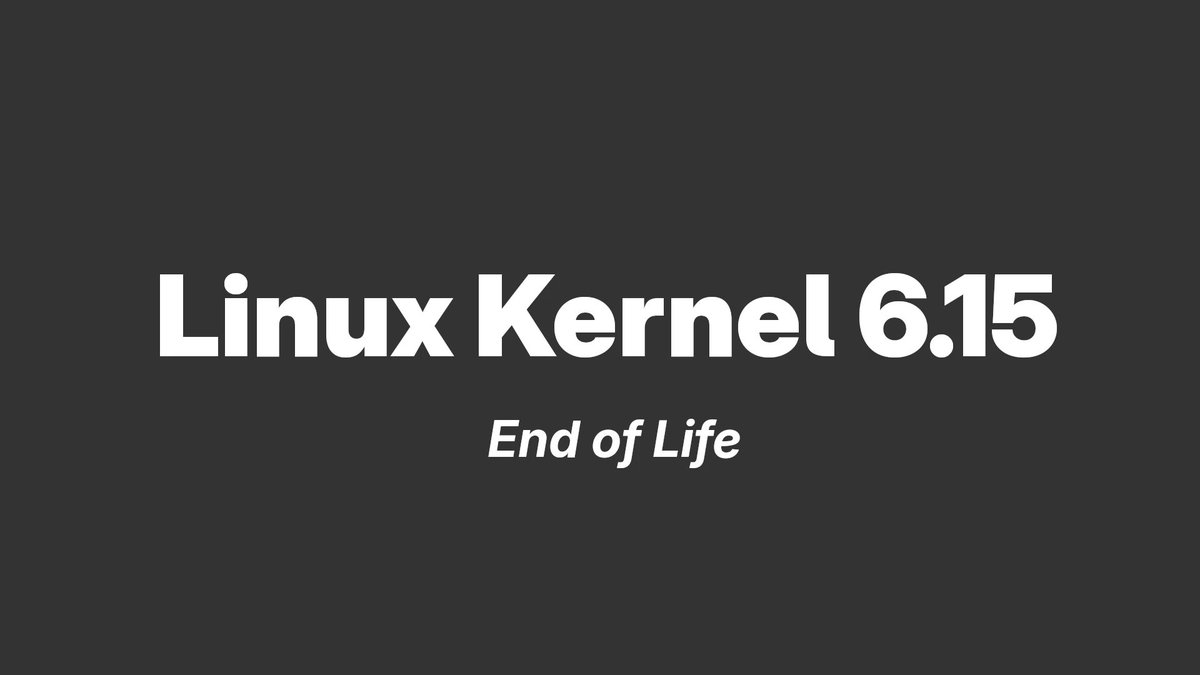 9to5linux's tweet image. #Linux Kernel 6.15 Reaches End of Life, It’s Time to Upgrade to Linux Kernel 6.16 9to5linux.com/linux-kernel-6…
#OpenSource