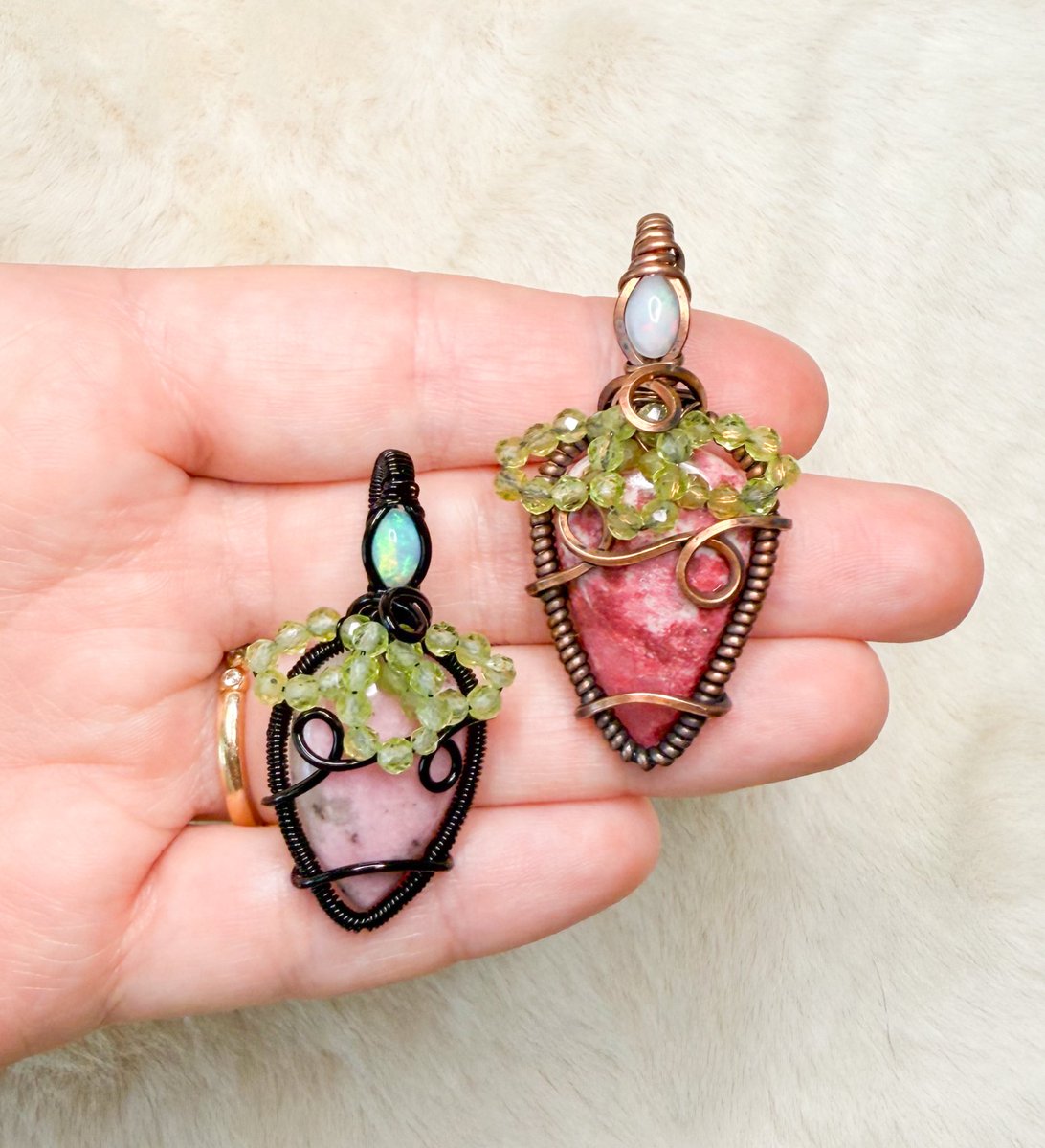 mildhippie's tweet photo. thulite &amp; pink petalite strawberry necklaces 🍓

available Friday 8/22 at 8pm eastern time https://t.co/ibKNNhz8SS