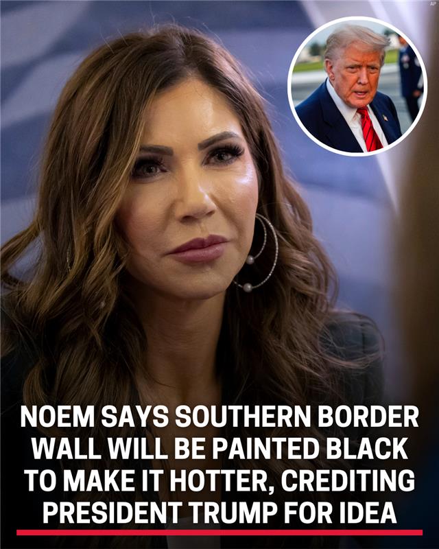 kwtx's tweet photo. 🔥HOTTER BORDER FENCE🔥 Homeland Security Secretary Kristi Noem said the entire #BorderBarrier with Mexico is going to be painted #black to make it hotter. INFO: https://t.co/vWMTyCDMe0 https://t.co/7WK2bCRAyc