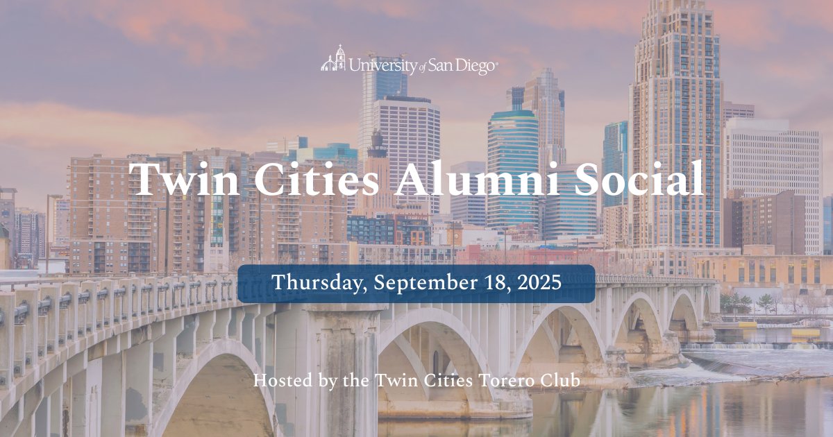 Reconnect with fellow USD alumni at the Twin Cities Alumni Social on Thursday, September 18 at Pryes Brewing Company. Enjoy your first drink, light appetizers, and exclusive access to the feather bowling lane—all for just $15. 

More details and RSVP at bit.ly/46OMgkL