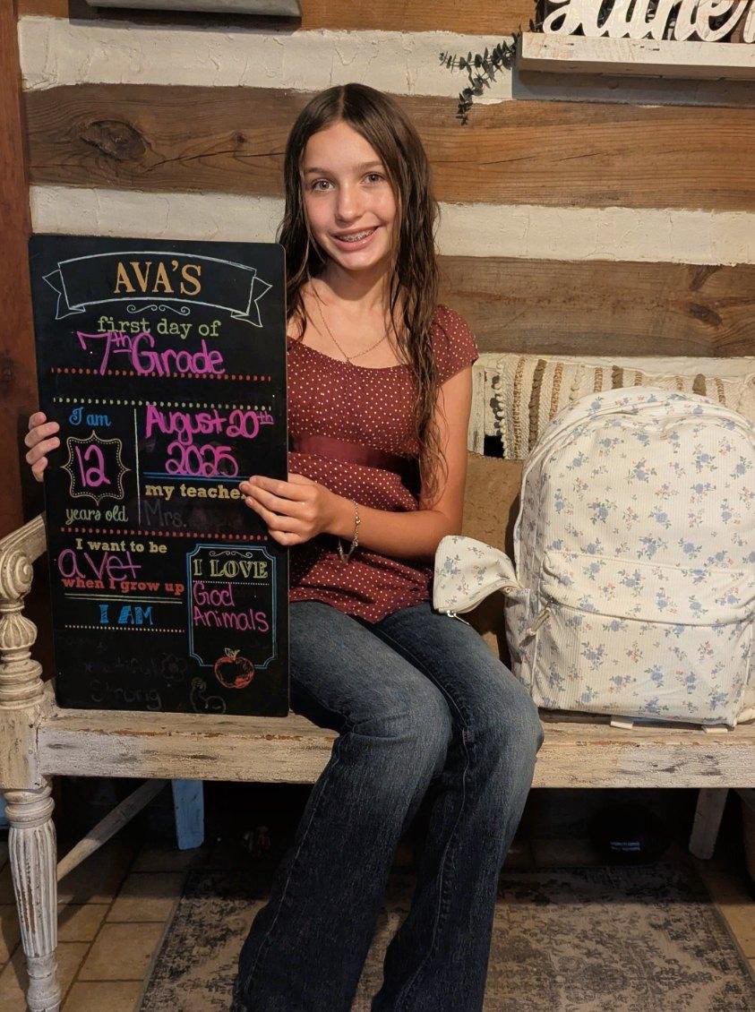 Can’t believe we have a 7th, 4th and 1st grader… year 16 at Carrollton and 22nd for the old guy. Gomer with his normal photo bomb self smh Let the chaos begin!