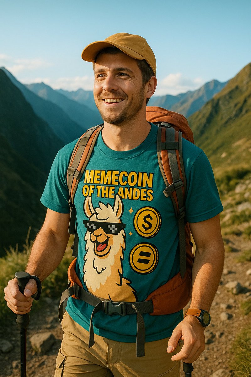 TeamLlamaCoin's tweet photo. 🌄✨ The Andes meet the crypto revolution!
Introducing $LLAMA Coin, the official memecoin of the Andes 🦙🚀.
It’s not just a token… it’s a movement to promote the beauty, culture, and tourism of our mountains 🌎.

👕 Travelers are already rocking their $LLAMA shirts while hiking through the Andes.
Will you join the journey?

🔗 https://t.co/fVkgeKClcN

#AndesToTheMoon #LlamaCoin #CryptoTourism