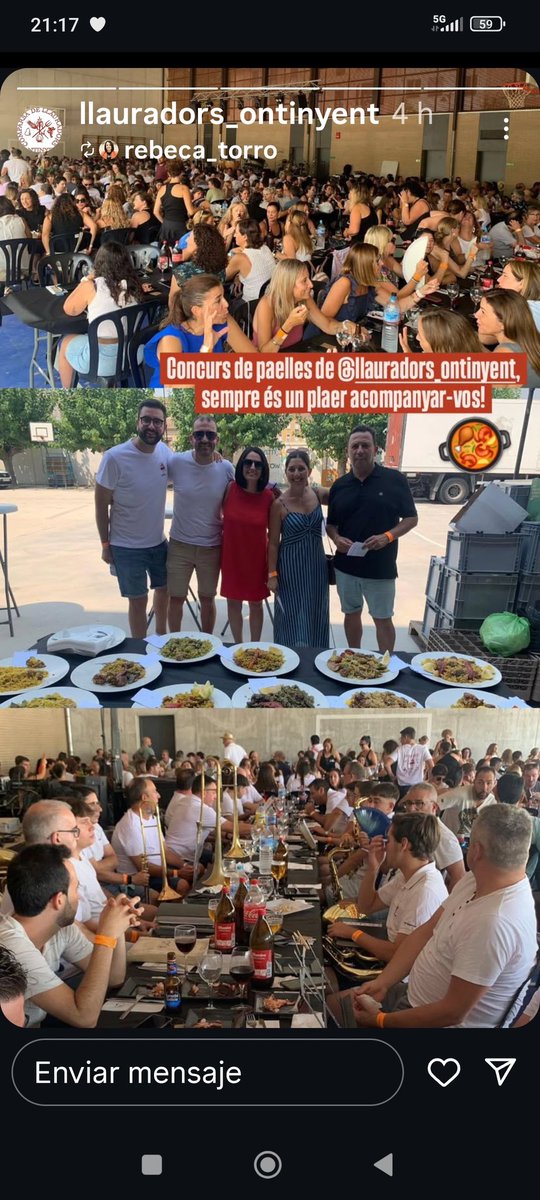 Sin una buena banda y una paella , valencia no sería valencia