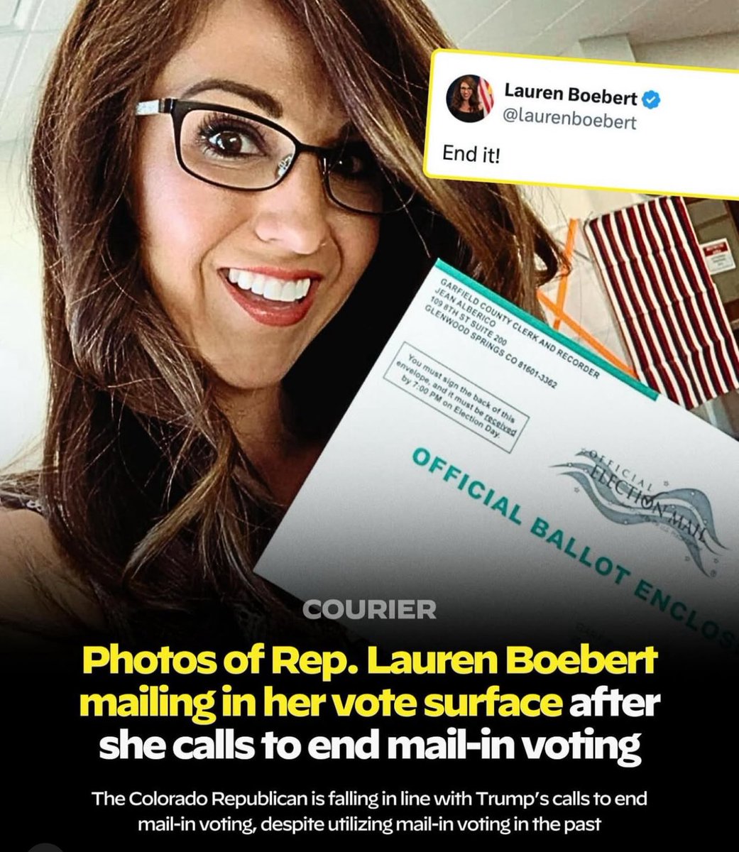 Carlos David Diaz (@carlosdaviddaaz) on Twitter photo Oh look every hand job <a href="/RepBoebert/">Rep. Lauren Boebert</a> <a href="/laurenboebert/">Lauren Boebert</a> voted by mail, someone send this to the inept <a href="/realDonaldTrump/">Donald J. Trump</a> 🤡🤡 Oh look every hand job <a href="/RepBoebert/">Rep. Lauren Boebert</a> <a href="/laurenboebert/">Lauren Boebert</a> voted by mail, someone send this to the inept <a href="/realDonaldTrump/">Donald J. Trump</a> 🤡🤡