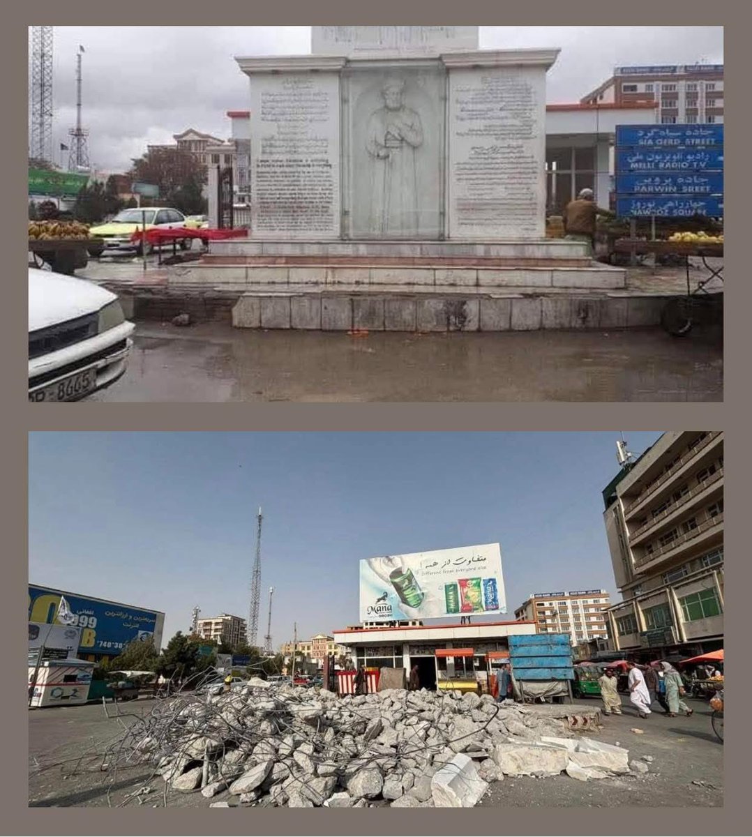 FrishtaKargar's tweet photo. تخریب تندیس #امیرعلی‌شیر_نوایی، بزرگ‌ترین نماد خرد و فرهنگ ترک‌تباران، نشان داد طالبان با #دانش و هویت ما دشمنی دارند.
آنان می‌توانند سنگ را بشکنند، اما اندیشه نوایی در قلب هر ترک‌تبار و مردم افغانستان زنده است.
نور فرهنگ ما، خاموش‌شدنی نیست. https://t.co/h6huYJ4rXG