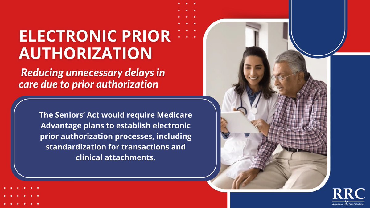 📣The #SeniorsAct will require MA plans to adopt e-PA, reducing delays in care and cutting administrative burdens. Support H.R. 3514/ S. 1816 and #FixPriorAuth today!