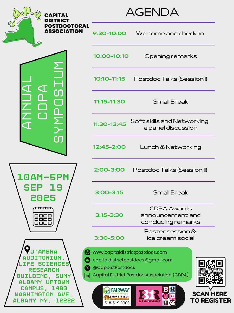 CapDistPostdocs's tweet image. A more detailed schedule of what’s happening in a month from now!Registration deadline is September 5th. Share it with your postdoc friends! See you there everyone!