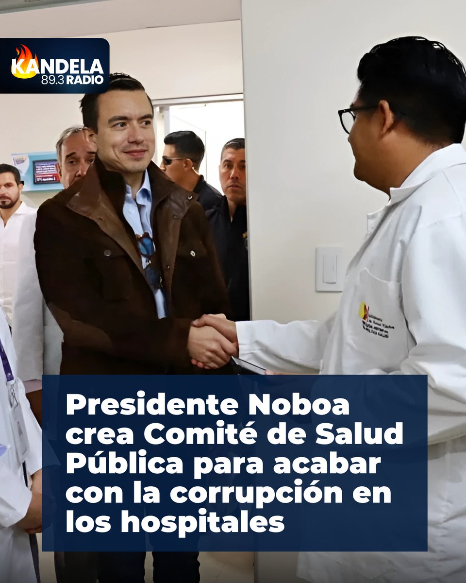 El presidente Daniel Noboa decretó la creación del Comité Nacional de Salud para acabar con la corrupción, heredada por los gobiernos anteriores, que tiene a los hospitales sin medicinas e insumos. 

Nota completa ▶️ facebook.com/permalink.php?…