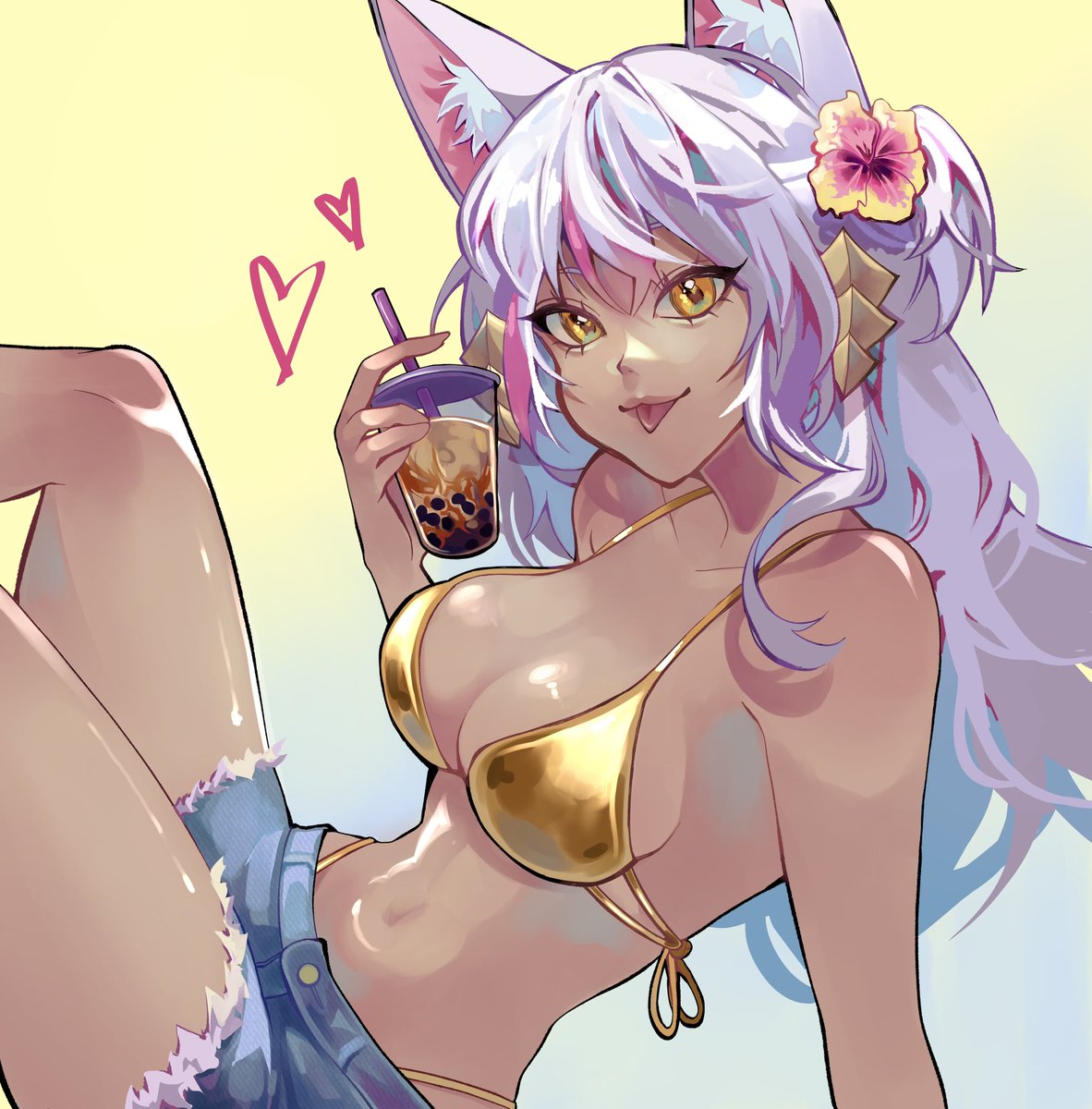 anmaretsu's tweet photo. commission ! :)

#art #animeart #goldenbikini #summer #commission #commsopen #commissionart #digitalart #clipstudiopaint #artist #digitalartist #originalcharacter #vtuber https://t.co/GHKcMu71u6