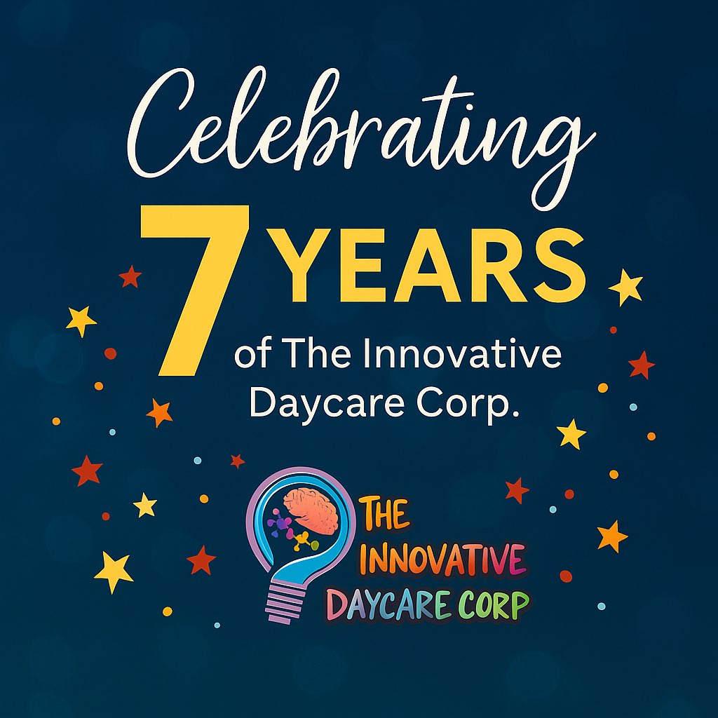 🎉 Celebrating 7 amazing years at The Innovative Daycare Corp!
Proud to be the only NAFCC-accredited residential child care program on Long Island.
Grateful for our families, staff &amp; supporters. 💛

#IDCStrong #7YearsOfCare #NAFCC #ChildCareMatters #EarlyEd