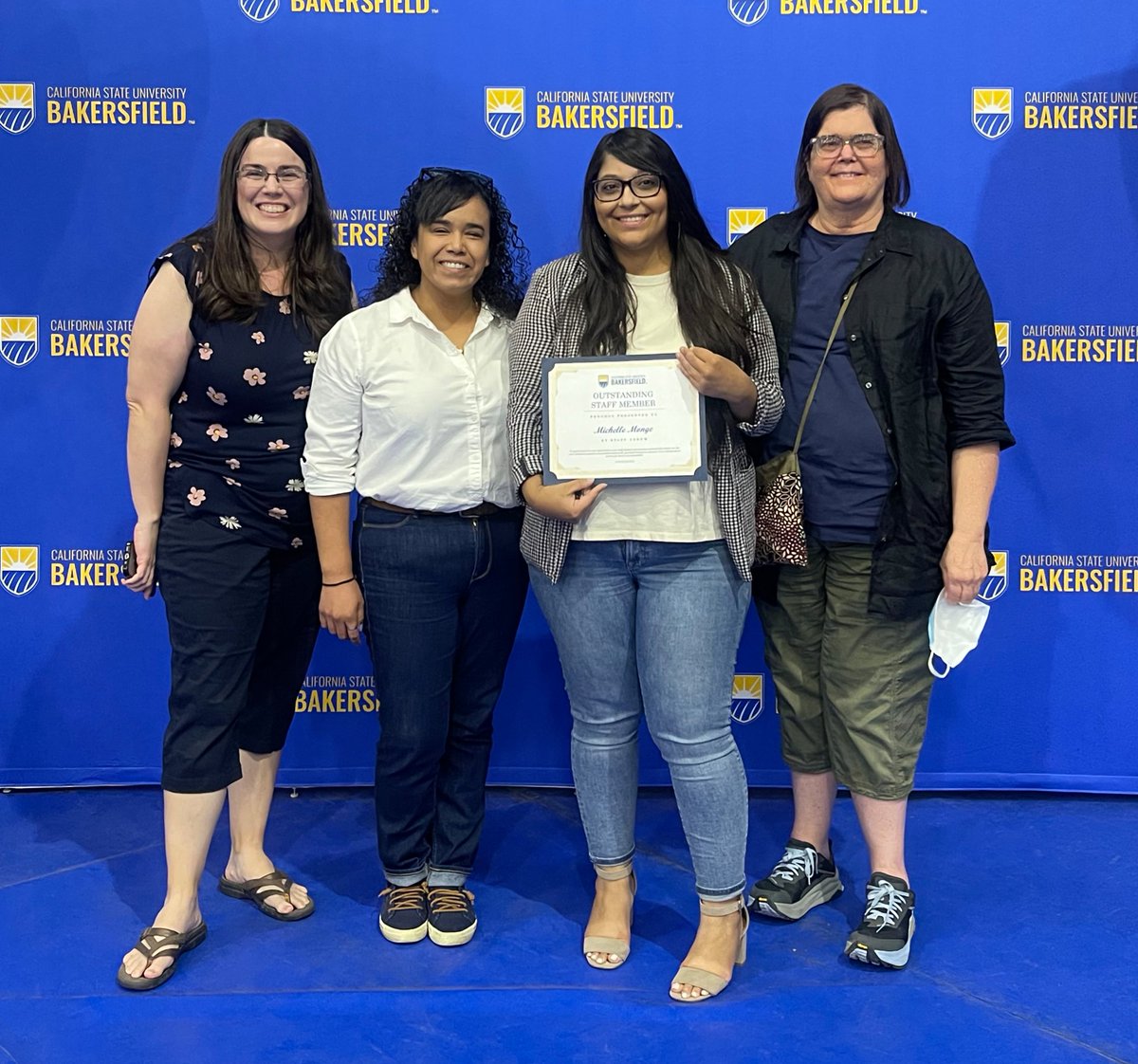 CSUBAH's tweet image. 🎉 Congratulations to our very own Michelle Monge, Administrative Support Coordinator for the Department of Communications, on being named Outstanding Staff Member for CSUB! 🎉

#AH #CSUB #kerncountysuniversity