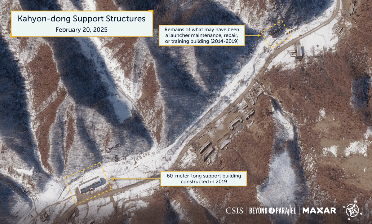 CSIS (@csis) on Twitter photo NEW: Sinpung-dong Missile Operating Base is one of the 15-20 ballistic missile bases that North Korea has never declared. <a href="/CSISKoreaChair/">CSIS Korea Chair</a> published the first in-depth open-source study confirming the base.
Explore their findings: beyondparallel.csis.org/undeclared-nor… NEW: Sinpung-dong Missile Operating Base is one of the 15-20 ballistic missile bases that North Korea has never declared. <a href="/CSISKoreaChair/">CSIS Korea Chair</a> published the first in-depth open-source study confirming the base.
Explore their findings: beyondparallel.csis.org/undeclared-nor…