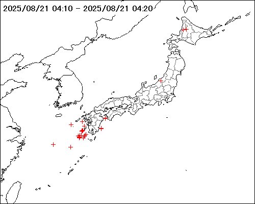 雷監視システム #LIDEN （LIghtning DEtection Network system）で観測した対地放電が、直近10分間に50回以上ありました。 #雷 #落雷 #天気 #weather

詳細はこちらから
sunny-spot.net/liden/