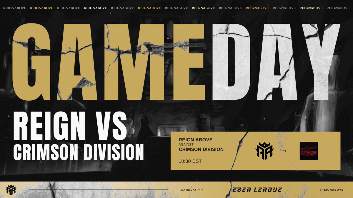 ReignAboveCS (@reignabovecs) on Twitter photo π―NEED ALL THE SUPPORT TONIGHT!
π <a href="/ReignAboveGG/">Reign Above</a> Academy takes on #CrimsonDivision
β²οΈ 10:30 EST
Roster/Streams:
<a href="/Zephorixx/">β | Dev</a> / twitch.tv/Zephorixx_
<a href="/Joneraaa/">Jonas Oliveira</a>
<a href="/ericklffm/">-erk</a> / twitch.tv/erk_03
<a href="/K4low_/">K4low</a>
<a href="/av4nte/">DrΓΈgzs</a> / twitch.tv/dr0gzs π―NEED ALL THE SUPPORT TONIGHT!
π <a href="/ReignAboveGG/">Reign Above</a> Academy takes on #CrimsonDivision
β²οΈ 10:30 EST
Roster/Streams:
<a href="/Zephorixx/">β | Dev</a> / twitch.tv/Zephorixx_
<a href="/Joneraaa/">Jonas Oliveira</a>
<a href="/ericklffm/">-erk</a> / twitch.tv/erk_03
<a href="/K4low_/">K4low</a>
<a href="/av4nte/">DrΓΈgzs</a> / twitch.tv/dr0gzs