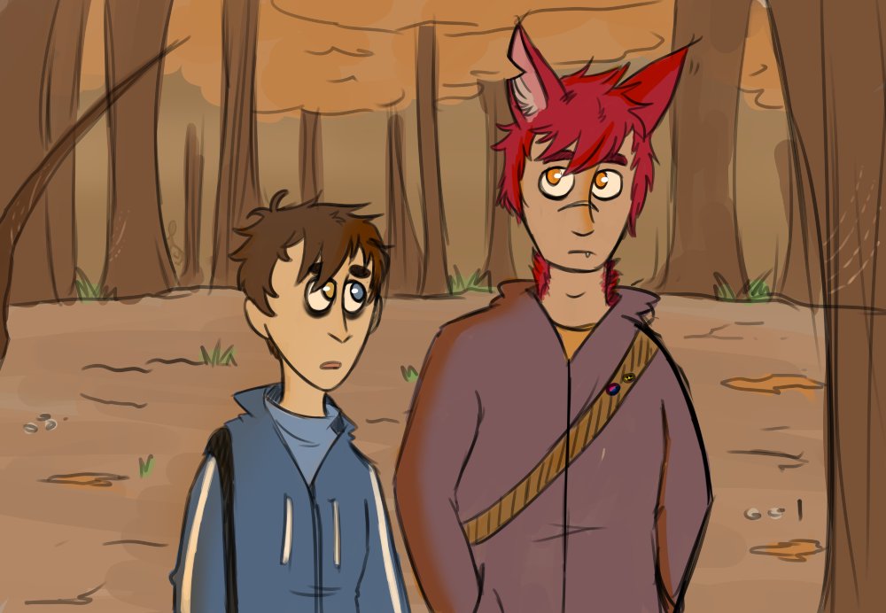 Updated the art of 'The Forest project' I did. 

Link to the fanfic is in the replies! 🔗
