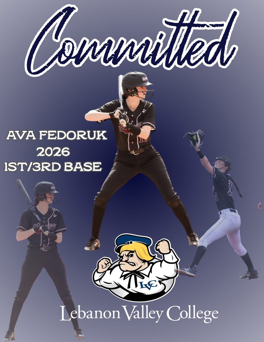 COMMITMENT ALERT!!! congratulations to our 2026 1B/3B Ava Fedoruk from Solanco HS on her commitment to Lebanon Valley College!!! Ava has come a long way this season and has proved that she had what it takes to play ball at the next level. We are so proud of you Ava!