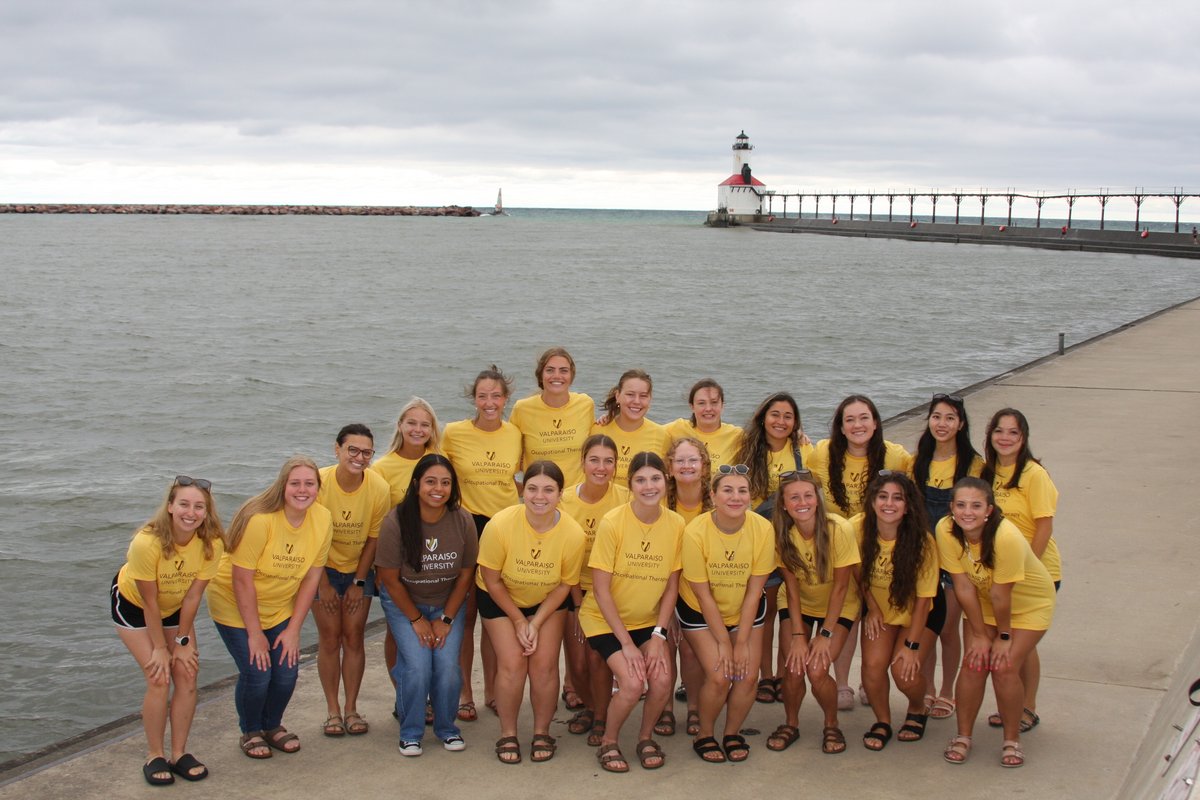 otvalpo's tweet photo. 🌟 Welcome to our new cohort of students! 🌟 We’re so excited to continue the tradition of gathering at the lighthouse—embracing our unique curriculum model, soaking up the sunshine, and sharing plenty of fun along the way. Here’s to an incredible journey ahead! #OTValpo https://t.co/ADSLrXrO9y