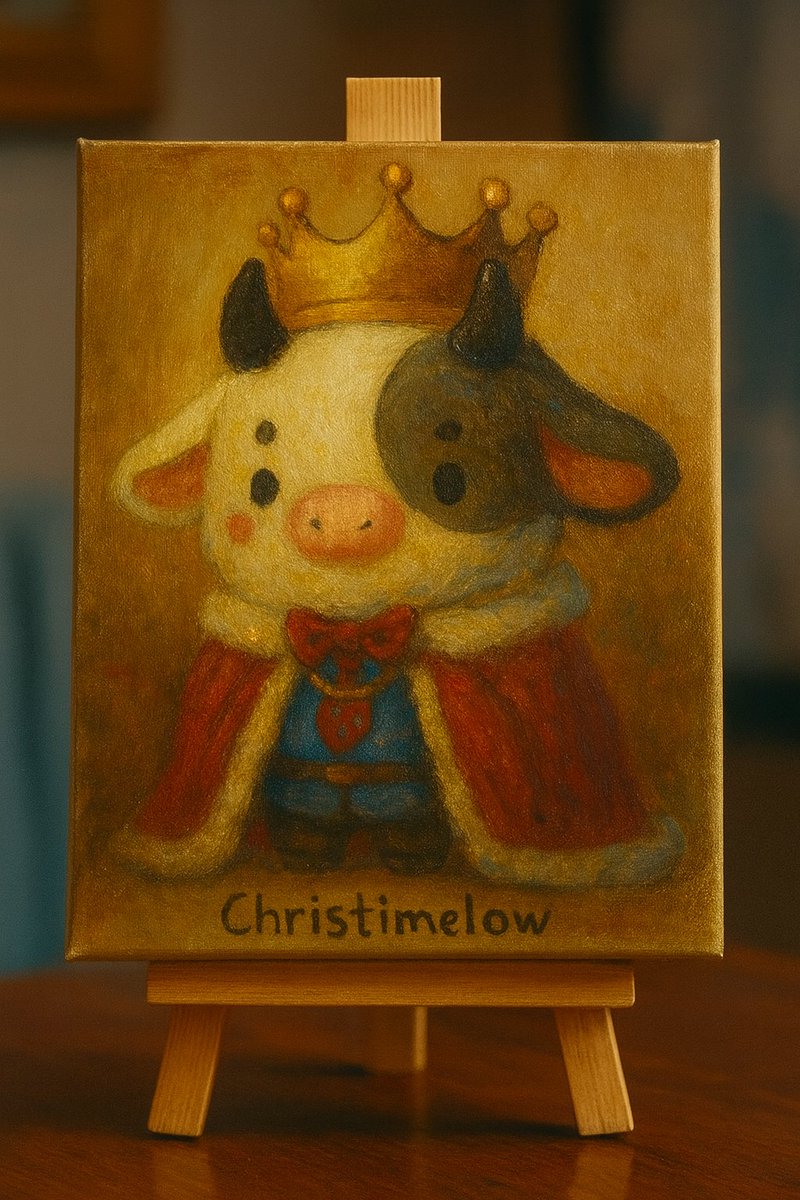 Ma9ttyOnTap's tweet photo. the beginning of a big story with @lamumudotxyz 
drew the king @lamumudotxyz  inspired by the original arts👑🐮 https://t.co/veOa09O7pF