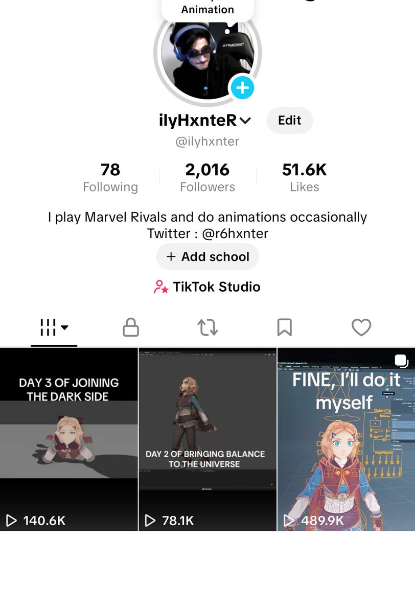 from 10 to 2k followers in a span of 2 days. next stop is opening animation oriented twt without censorship