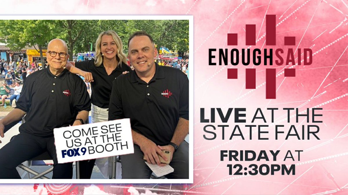 Lori Lees Fisher (@lorifox9) on Twitter photo Come by and say hello! or ENOUGH SAID! <a href="/DanBarreiroKFAN/">Dan Barreiro</a> <a href="/Gaardsy/">Justin Gaard</a> <a href="/FOX9/">FOX 9</a> <a href="/mnstatefair/">Minnesota State Fair</a> Come by and say hello! or ENOUGH SAID! <a href="/DanBarreiroKFAN/">Dan Barreiro</a> <a href="/Gaardsy/">Justin Gaard</a> <a href="/FOX9/">FOX 9</a> <a href="/mnstatefair/">Minnesota State Fair</a>