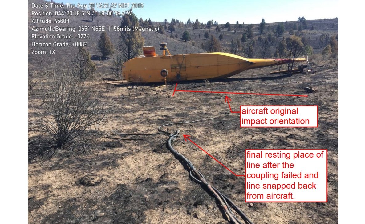 OnDisasters's tweet photo. By @Aerossurance #OTDi in 2015: An engine power loss due to contamination in the overhaul shop and wire locking left on a quick release mechanism conspired in this fire-fighting helicopter crash." https://t.co/WsksVoN2ZT https://t.co/TCuBbGlYU8