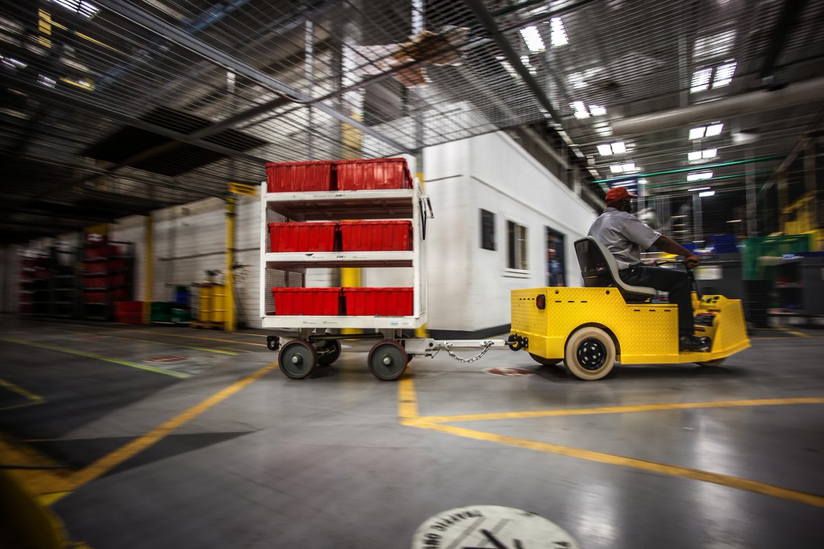 Tough. Nimble. Electric.

The Cushman Tug 8K tows 8,000 lbs and puts safety first with automatic braking.

Let’s pull some weight.

#Cushman #NeverBeOutworked