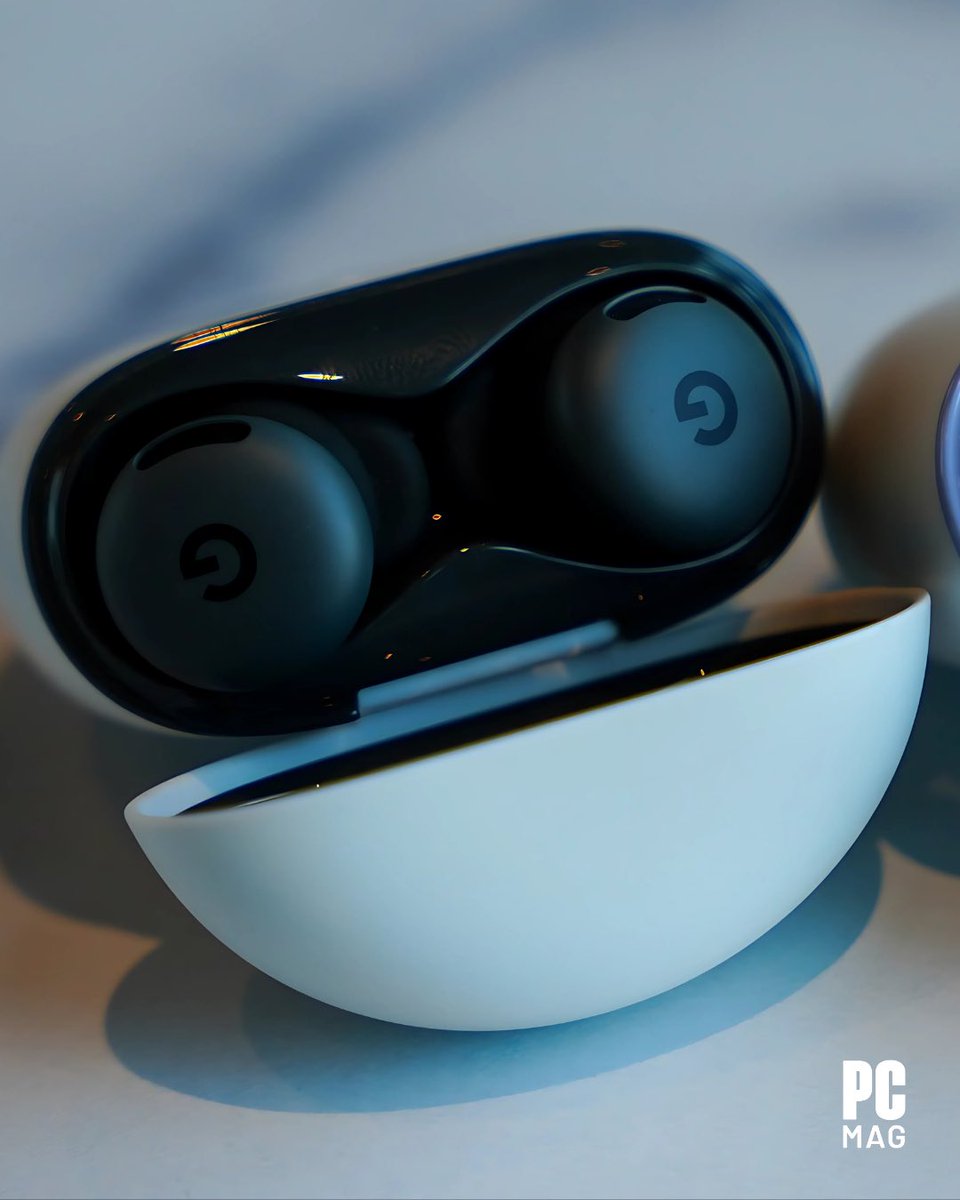 PCMag's tweet image. Meet Google’s new Pixel Buds 2a. 💥

The new Pixel Buds 2a land at $129 and plenty to the table: active noise cancellation, Spatial Audio, up to 7 hours of playback (20 with the case), and fresh colorways. 👀

#MadeByGoogle #TechNews #PixelBuds2a #Earbuds #AudioGear