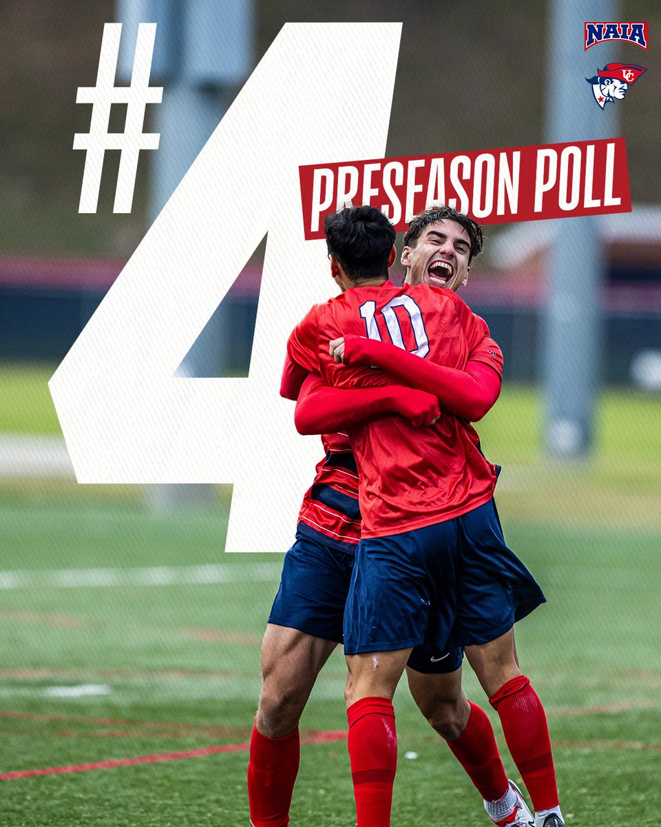 Four.

Cumberlands Men's Soccer open 2025 season at #4 in NAIA Preseason Coaches' Poll!

Read more: shorturl.at/ONbM5 

#OneBigTeam | #LoveTheLogo