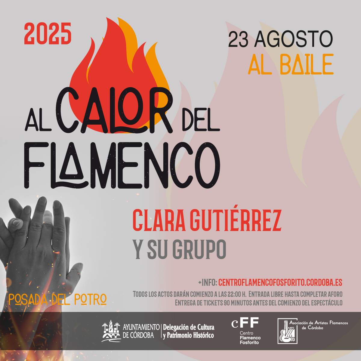 El sábado tenemos cita al #AlCalorDelFlamenco con el baile de Clara Gutiérrez  y su grupo. 

+ info 👉 goo.su/lxqDoj

 #Flamenco #CordobaEsp